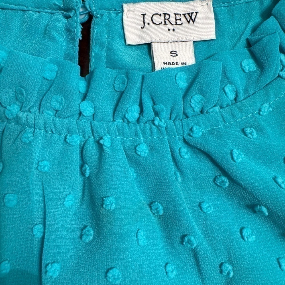 J. Crew Sleeveless Blouse Womens Size Small Swiss Dot - Picture 6 of 12